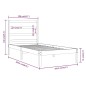 vidaXL Massivholzbett Kiefer 100x200 cm vidaXL Massivholzbett Kiefer 100x200 cm