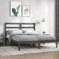 vidaXL Massivholzbett Grau 120x190 cm vidaXL Massivholzbett Grau 120x190 cm