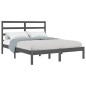 vidaXL Massivholzbett Grau 120x190 cm vidaXL Massivholzbett Grau 120x190 cm