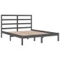 vidaXL Massivholzbett Grau 120x190 cm vidaXL Massivholzbett Grau 120x190 cm
