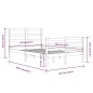 vidaXL Massivholzbett Kiefer 120x200 cm vidaXL Massivholzbett Kiefer 120x200 cm