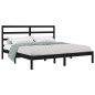 vidaXL Massivholzbett Schwarz 180x200 cm vidaXL Massivholzbett Schwarz 180x200 cm