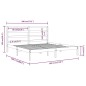 vidaXL Massivholzbett Schwarz 180x200 cm vidaXL Massivholzbett Schwarz 180x200 cm