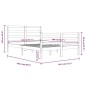vidaXL Massivholzbett Kiefer 140x200 cm vidaXL Massivholzbett Kiefer 140x200 cm