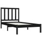 vidaXL Massivholzbett Schwarz Kiefer 90x190 cm vidaXL Massivholzbett Schwarz Kiefer 90x190 cm
