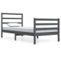 vidaXL Massivholzbett Grau Kiefer 90x200 cm vidaXL Massivholzbett Grau Kiefer 90x200 cm