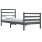vidaXL Massivholzbett Grau Kiefer 90x200 cm vidaXL Massivholzbett Grau Kiefer 90x200 cm