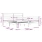 vidaXL Massivholzbett Schwarz Kiefer 200x200 cm vidaXL Massivholzbett Schwarz Kiefer 200x200 cm