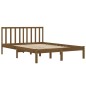 vidaXL Massivholzbett Honigbraun Kiefer 140x190 cm