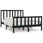 vidaXL Massivholzbett Schwarz 140x190 cm vidaXL Massivholzbett Schwarz 140x190 cm