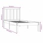 vidaXL Massivholzbett Schwarz Kiefer 90x200 cm vidaXL Massivholzbett Schwarz Kiefer 90x200 cm