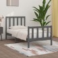 vidaXL Massivholzbett Grau 90x190 cm vidaXL Massivholzbett Grau 90x190 cm