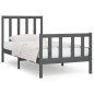 vidaXL Massivholzbett Grau 90x190 cm vidaXL Massivholzbett Grau 90x190 cm