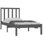 vidaXL Massivholzbett Grau Kiefer 75x190 cm vidaXL Massivholzbett Grau Kiefer 75x190 cm