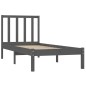 vidaXL Massivholzbett Grau Kiefer 75x190 cm vidaXL Massivholzbett Grau Kiefer 75x190 cm