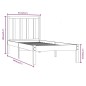 vidaXL Massivholzbett Grau Kiefer 75x190 cm vidaXL Massivholzbett Grau Kiefer 75x190 cm