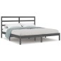 vidaXL Massivholzbett Grau 180x200 cm vidaXL Massivholzbett Grau 180x200 cm