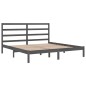 vidaXL Massivholzbett Grau 180x200 cm vidaXL Massivholzbett Grau 180x200 cm
