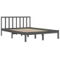 vidaXL Massivholzbett Grau Kiefer 140x190 cm vidaXL Massivholzbett Grau Kiefer 140x190 cm