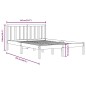 vidaXL Massivholzbett Schwarz Kiefer 135x190 cm vidaXL Massivholzbett Schwarz Kiefer 135x190 cm