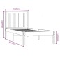 vidaXL Massivholzbett Schwarz Kiefer 75x190 cm vidaXL Massivholzbett Schwarz Kiefer 75x190 cm