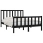 vidaXL Massivholzbett Schwarz 135x190 cm vidaXL Massivholzbett Schwarz 135x190 cm