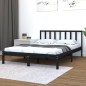 vidaXL Massivholzbett Schwarz Kiefer 120x190 cm vidaXL Massivholzbett Schwarz Kiefer 120x190 cm