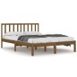 vidaXL Massivholzbett Honigbraun Kiefer 200x200 cm vidaXL Massivholzbett Honigbraun Kiefer 200x200 cm
