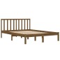 vidaXL Massivholzbett Honigbraun Kiefer 200x200 cm vidaXL Massivholzbett Honigbraun Kiefer 200x200 cm