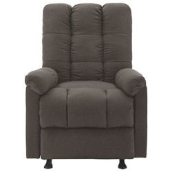 Massagesessel Taupe Stoff