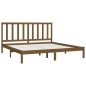 vidaXL Massivholzbett Honigbraun Kiefer 200x200 cm vidaXL Massivholzbett Honigbraun Kiefer 200x200 cm