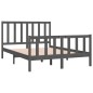 vidaXL Massivholzbett Grau 135x190 cm vidaXL Massivholzbett Grau 135x190 cm