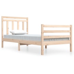 vidaXL Massivholzbett 100x200 cm
