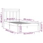 vidaXL Massivholzbett 90x200 cm vidaXL Massivholzbett 90x200 cm