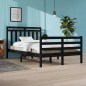 vidaXL Massivholzbett Schwarz 120x200 cm vidaXL Massivholzbett Schwarz 120x200 cm