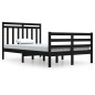 vidaXL Massivholzbett Schwarz 120x200 cm vidaXL Massivholzbett Schwarz 120x200 cm