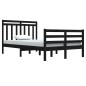 vidaXL Massivholzbett Schwarz 120x200 cm vidaXL Massivholzbett Schwarz 120x200 cm