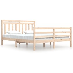 vidaXL Massivholzbett 160x200 cm