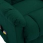 Massagesessel mit Aufstehhilfe Dunkelgrün Stoff Massagesessel mit Aufstehhilfe Dunkelgrün Stoff