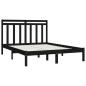 vidaXL Massivholzbett Schwarz 160x200 cm vidaXL Massivholzbett Schwarz 160x200 cm