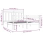 vidaXL Massivholzbett 135x190 cm vidaXL Massivholzbett 135x190 cm
