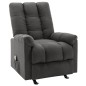 Massagesessel Dunkelgrau Stoff
