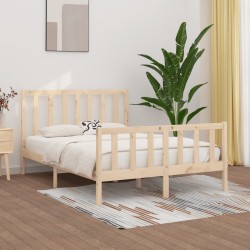 vidaXL Massivholzbett 120x190 cm