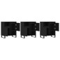 Sideboards 3 Stk. Schwarz Holzwerkstoff Sideboards 3 Stk. Schwarz Holzwerkstoff