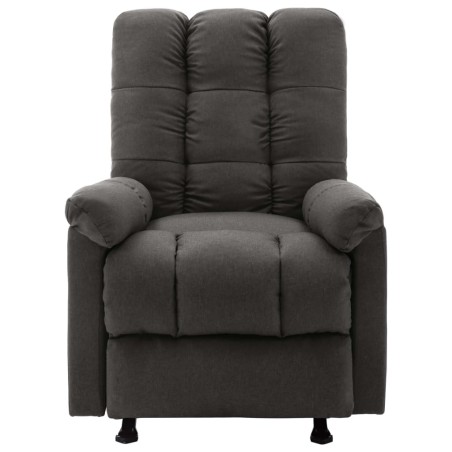 Massagesessel Dunkelgrau Stoff