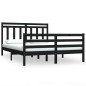 vidaXL Massivholzbett Schwarz 120x190 cm vidaXL Massivholzbett Schwarz 120x190 cm