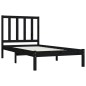 vidaXL Massivholzbett Schwarz Kiefer 90x200 cm vidaXL Massivholzbett Schwarz Kiefer 90x200 cm