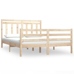 vidaXL Massivholzbett 120x190 cm