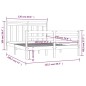 vidaXL Massivholzbett 120x190 cm vidaXL Massivholzbett 120x190 cm