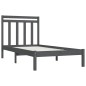 vidaXL Massivholzbett Grau 90x190 cm vidaXL Massivholzbett Grau 90x190 cm